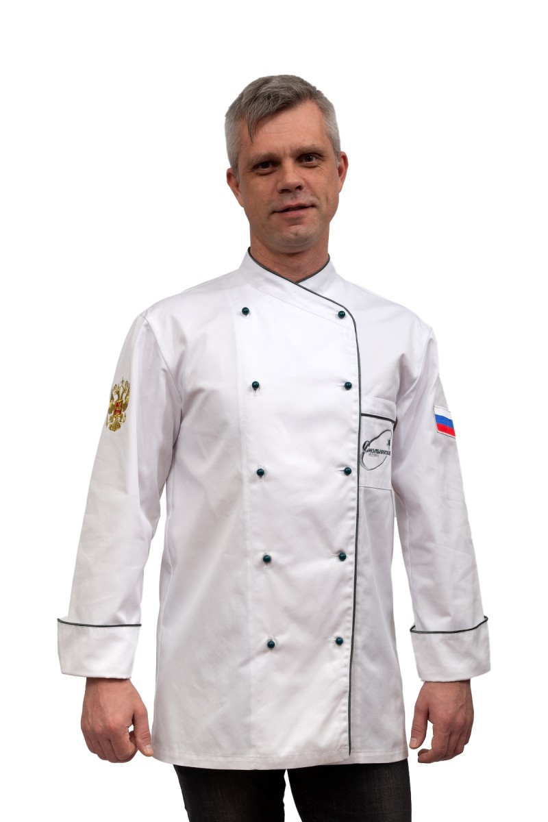 Поварской китель классический белый